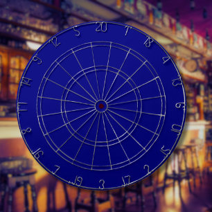 Navy Blue Solid Colour Classic Elegant Dartboard