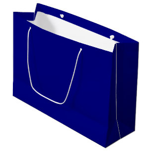 Navy Blue Solid Colour   Classic   Elegant Large Gift Bag