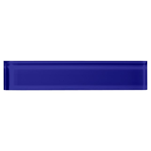 Navy Blue Solid Colour | Classic | Elegant Nameplate (Front)