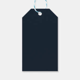 Navy Blue Solid Colour Gift Tags