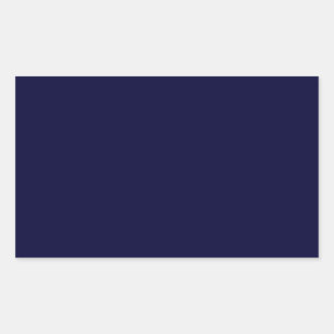 Navy Blue Solid Colour Template Rectangular Sticker
