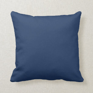 Navy Blue Solid Cushion