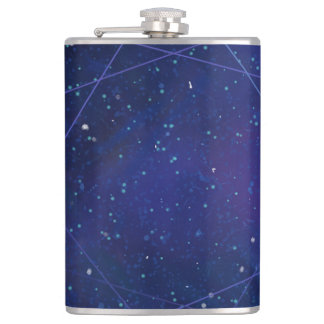 Navy Blue sparkle  Hip Flask