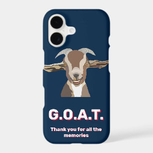 Navy Blue Sports Custom Photo G.O.A.T.