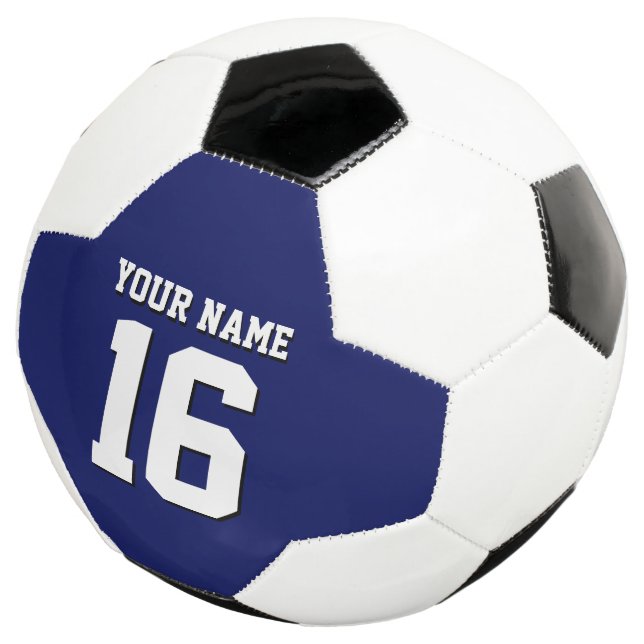 Navy Blue Sports Jersey Team Jersey Soccer Ball (Three Quarter)