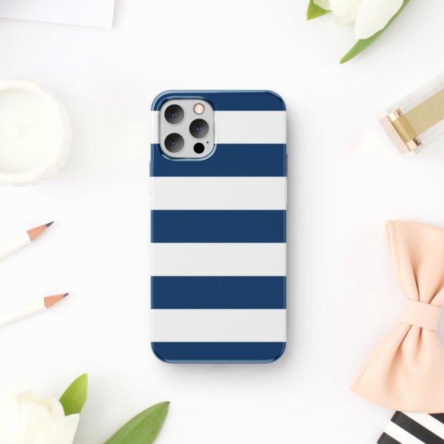 Navy Blue Stripes, White Stripes, Striped Pattern (Creator Uploaded)