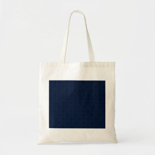 Navy blue symmetrical abstract fashion pattern tote bag