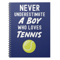 Navy Blue Tennis Gifts For Boys Kids Players Lover