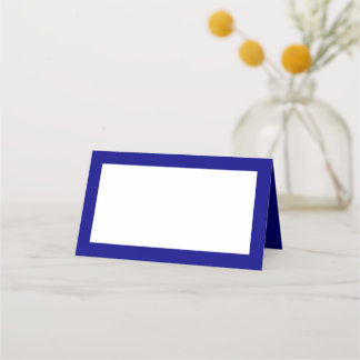 Navy Blue Tent Style Place Cards