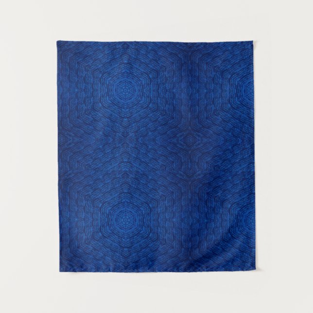 Navy blue textured tapestry (Front)