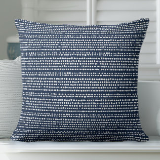 Navy Blue Throw Pillow