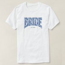 Navy Blue Toile BRIDE Engagement Shower Bach Party