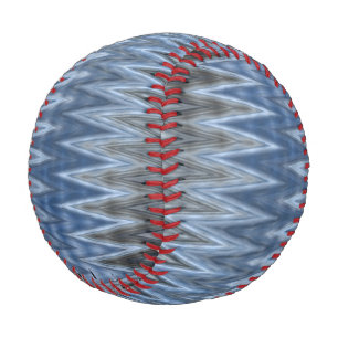Navy Blue Trendy Wavy Pattern Baseball