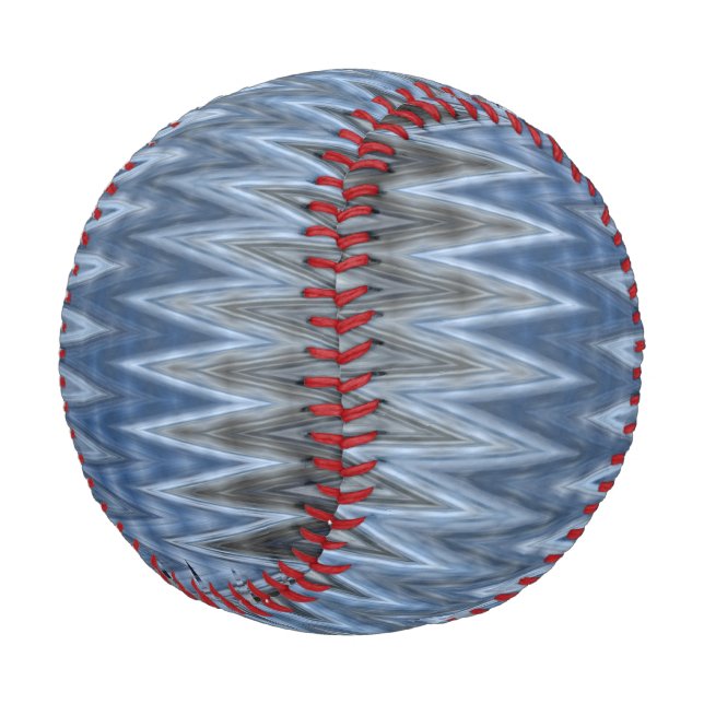 Navy Blue Trendy Wavy Pattern Baseball (Angled)