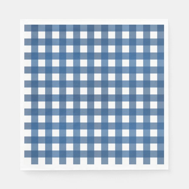 Navy Blue Vichy Napkin (Front)