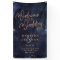 Navy Blue Watercolor & Rose Gold Wedding Welcome