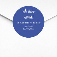 Navy blue we have moved new address