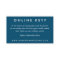 Navy Blue Wedding Online RSVP Card