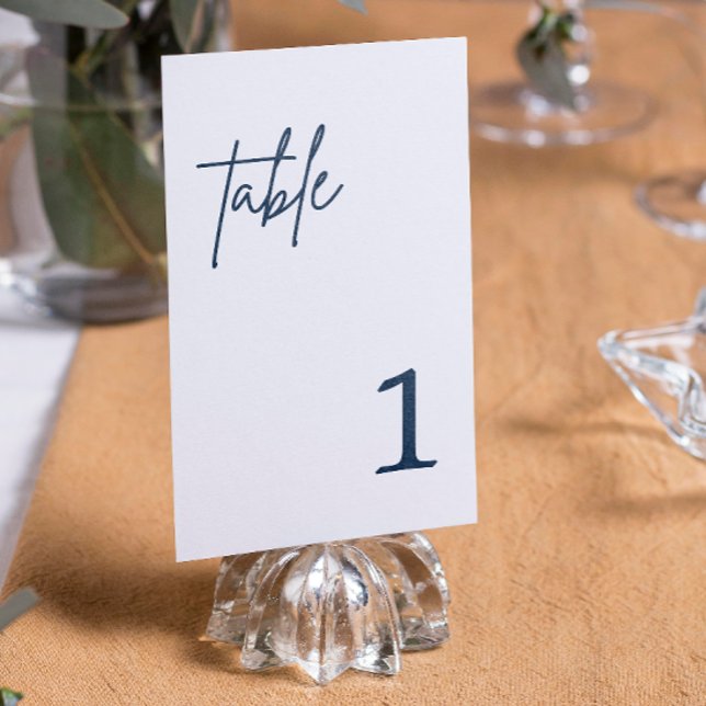 Navy Blue Wedding table number (Creator Uploaded)