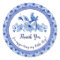 Navy Blue White Asian Chinoiserie Thank You