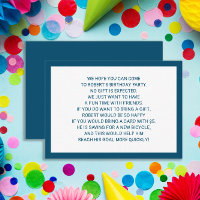 Navy Blue White Fiver 5 Dollar Birthday Party