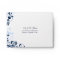 Navy, Blue, & White Floral Wedding A2 Envelopes
