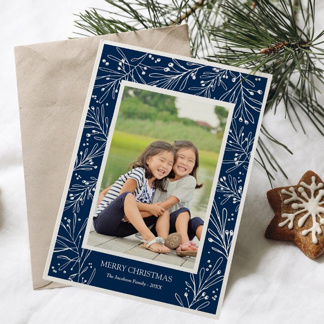 Navy Blue Winter Branches | Holiday Photo 2017 (Creator Uploaded)
