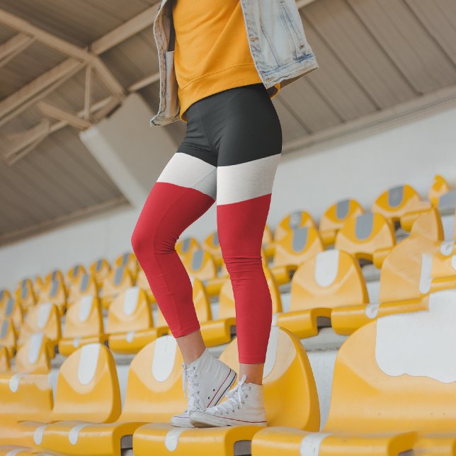 Navy Blue With Red Capri Leggings (Creator Uploaded)