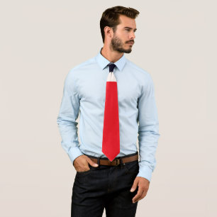 Navy Blue With Red Tie