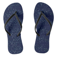 Navy blue with white stars Flip Flops