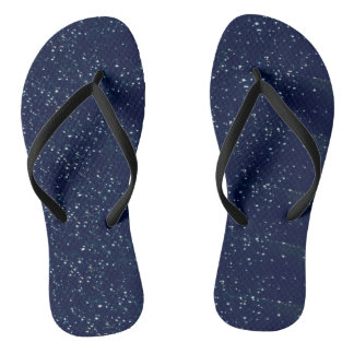 Navy blue with white stars Flip Flops