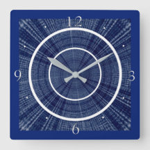 Navy Blues and White Abstract Design