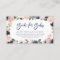Navy & blush blooms floral books for baby card