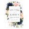 Navy & Blush Floral Baby Shower Welcome Poster