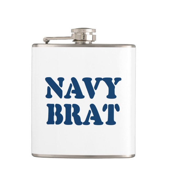 NAVY BRAT HIP FLASK (Front)