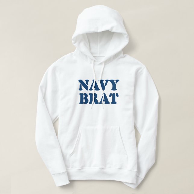 NAVY BRAT HOODIE (Design Front)