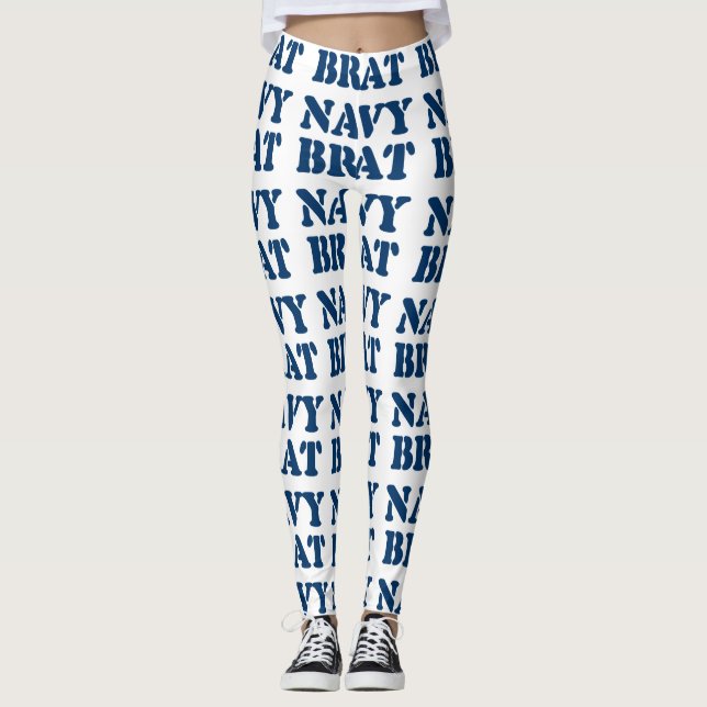 NAVY BRAT LEGGINGS (Front)