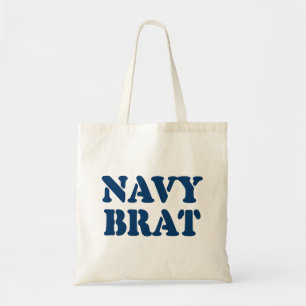 NAVY BRAT TOTE BAG