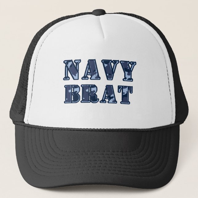 Navy brat trucker hat (Front)