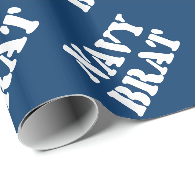 NAVY BRAT WRAPPING PAPER (Roll Corner)