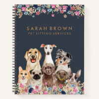 Navy Brown Cute Dog Groomer Small Best Seller