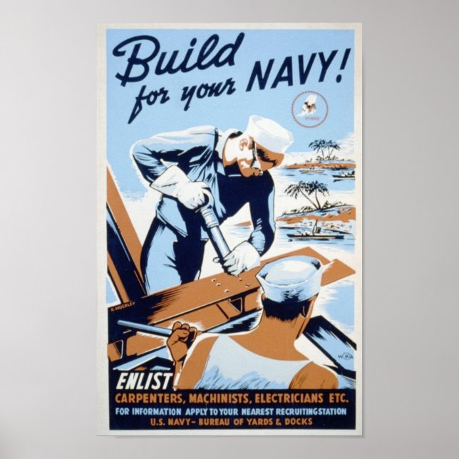 navy build poster (Front)
