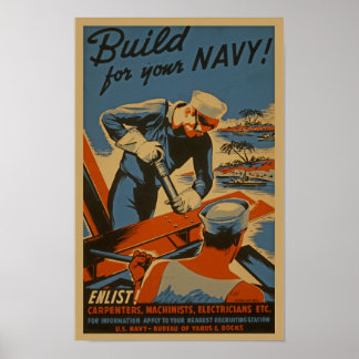 Navy - Builders  Poster