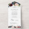 Navy Burgundy Blush Floral Wedding Details RSVP