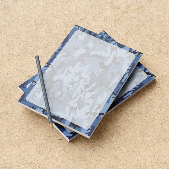 Navy Camo, Blue Camouflage, Military, Army Notepad (Creator Uploaded)