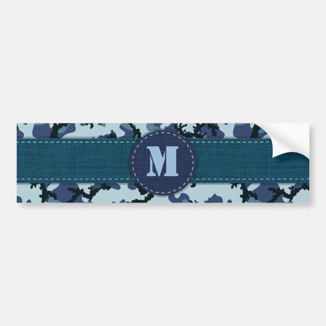 Navy camouflage bumper sticker (Front)