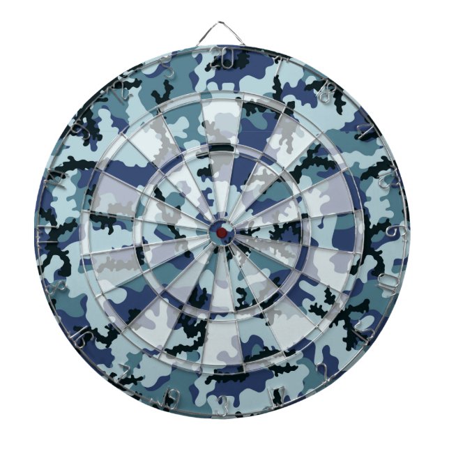 Navy camouflage dartboard (Front)