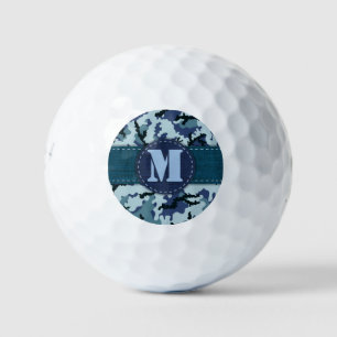 Navy camouflage golf balls