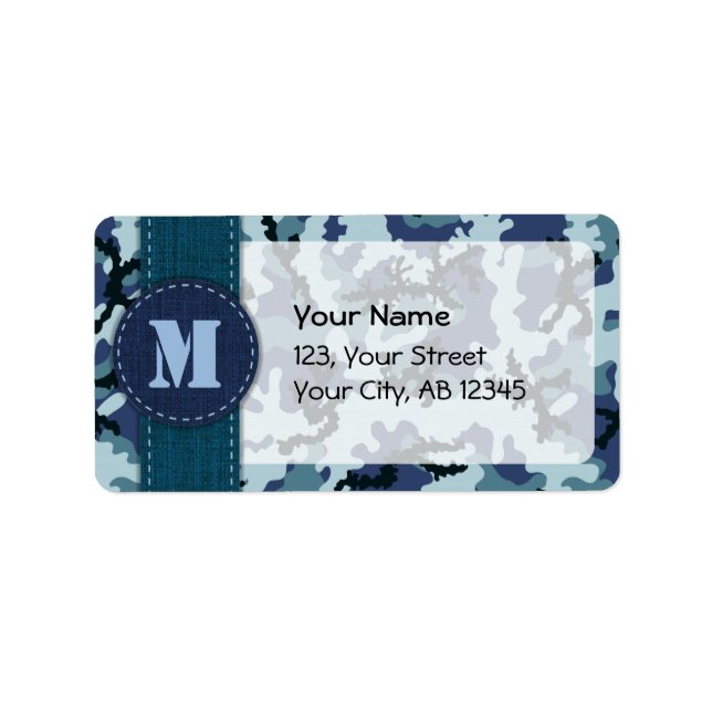Navy camouflage label (Front)