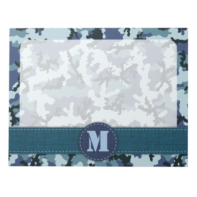 Navy camouflage notepad (Front)